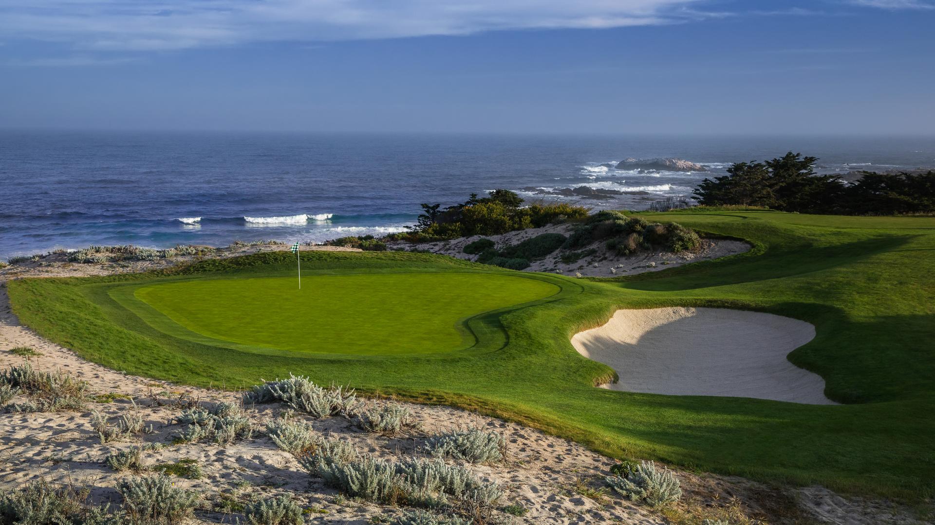 A well maintained coastal green