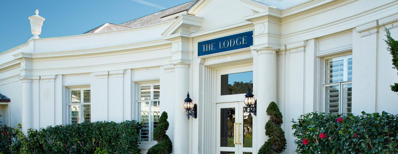 Front entrance to the Pebble Beach Resorts