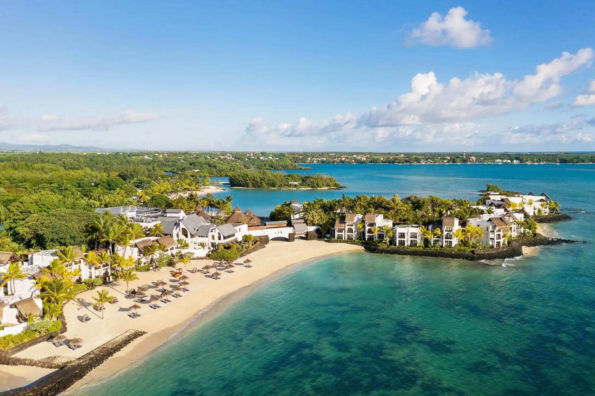 Birdseye view of the Shangri La Touessrok