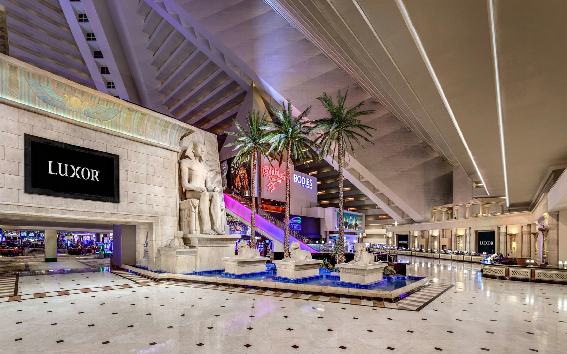 Design inside The Luxor Casino & Resort