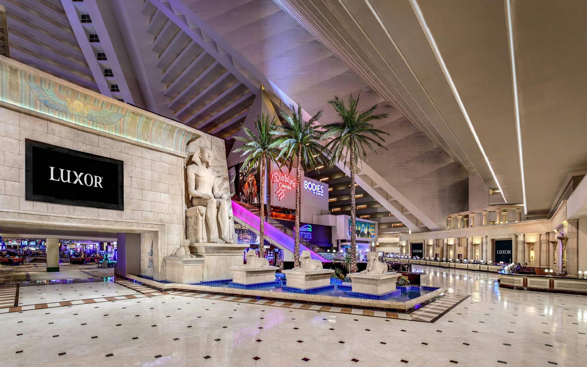 Design inside The Luxor Casino & Resort