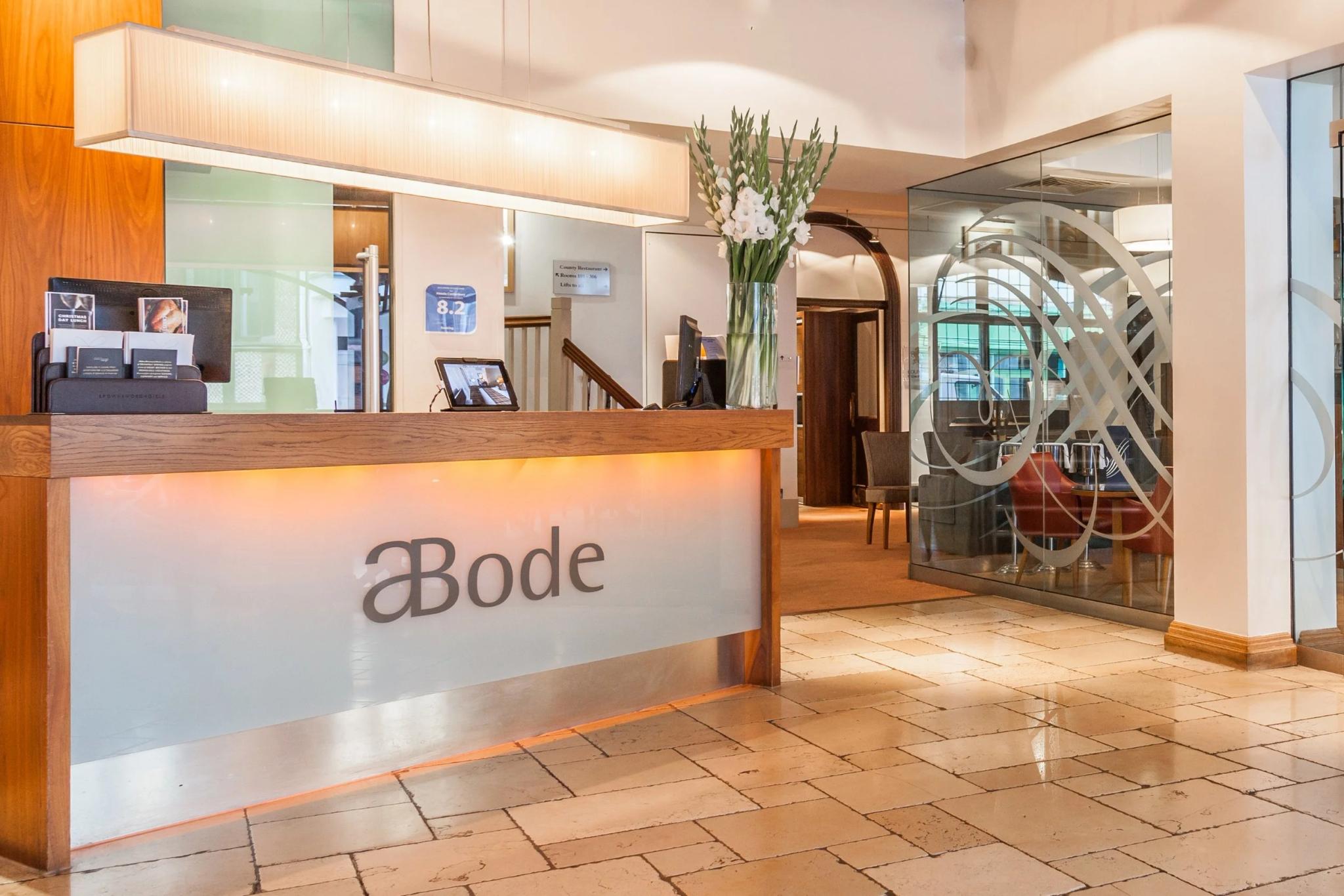 Reception at the Abode Hotel, Canterbury