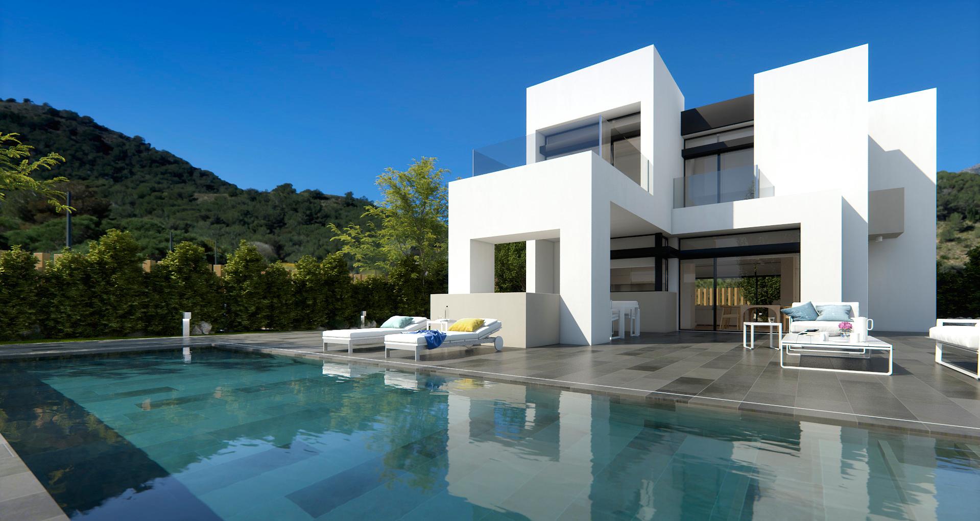Panoramic view of a villa at Altaona Village