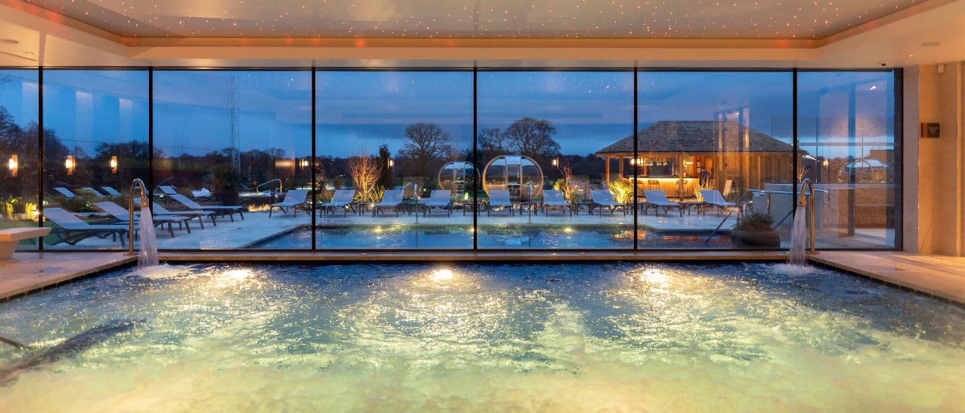 Indoor pool in the spa