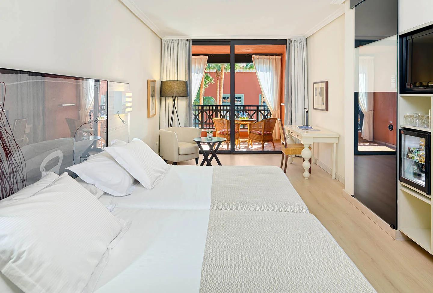Double bed suite at H10 Costa Adeje Palace