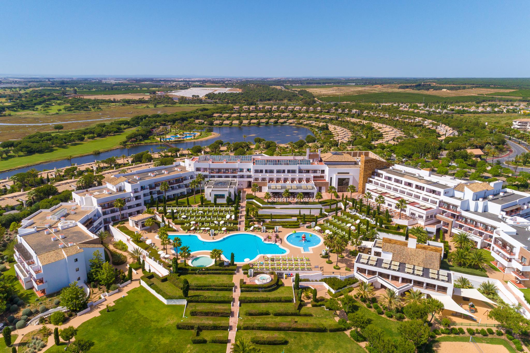 Overhead view of the Hotel Fuerte El Rompido
