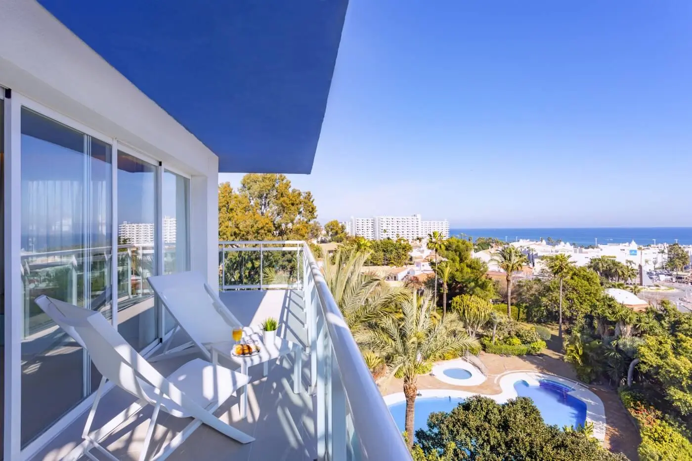 Balcony views from a suite at Hotel Palmasol