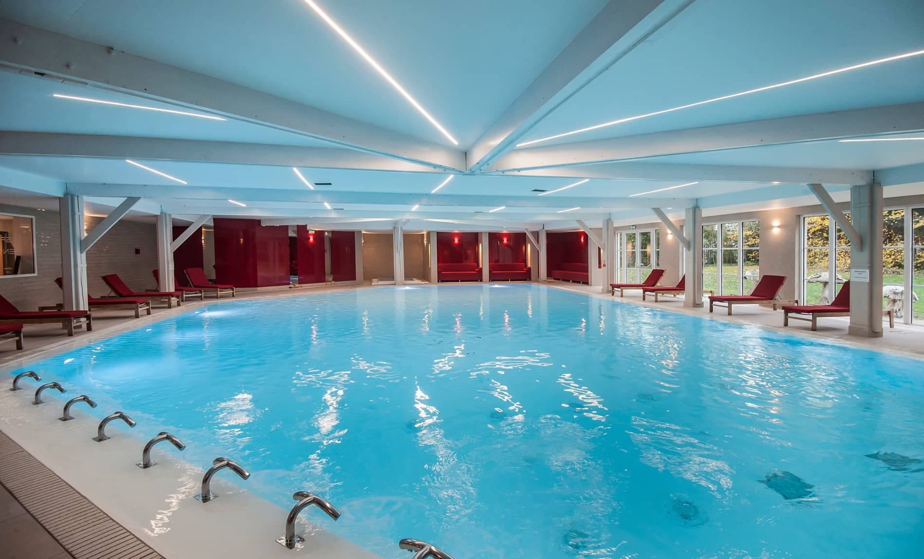 Indoor swimming pool at the Le Grand Hotel Le Touquet