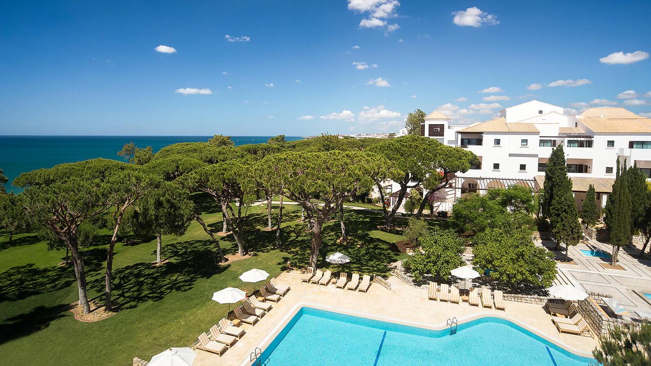 Outdoor swimming pool at the Pine Cliffs Resort