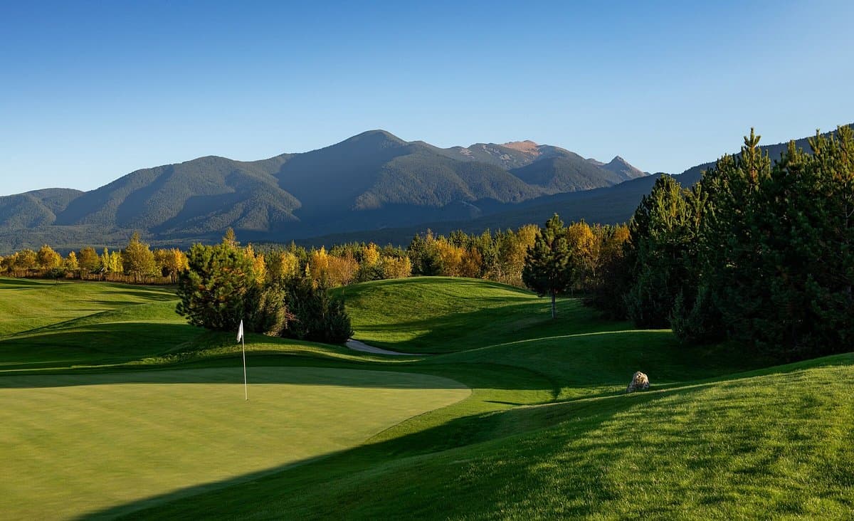 A smooth green at the Pirin Golf Hotel & Spa golf course