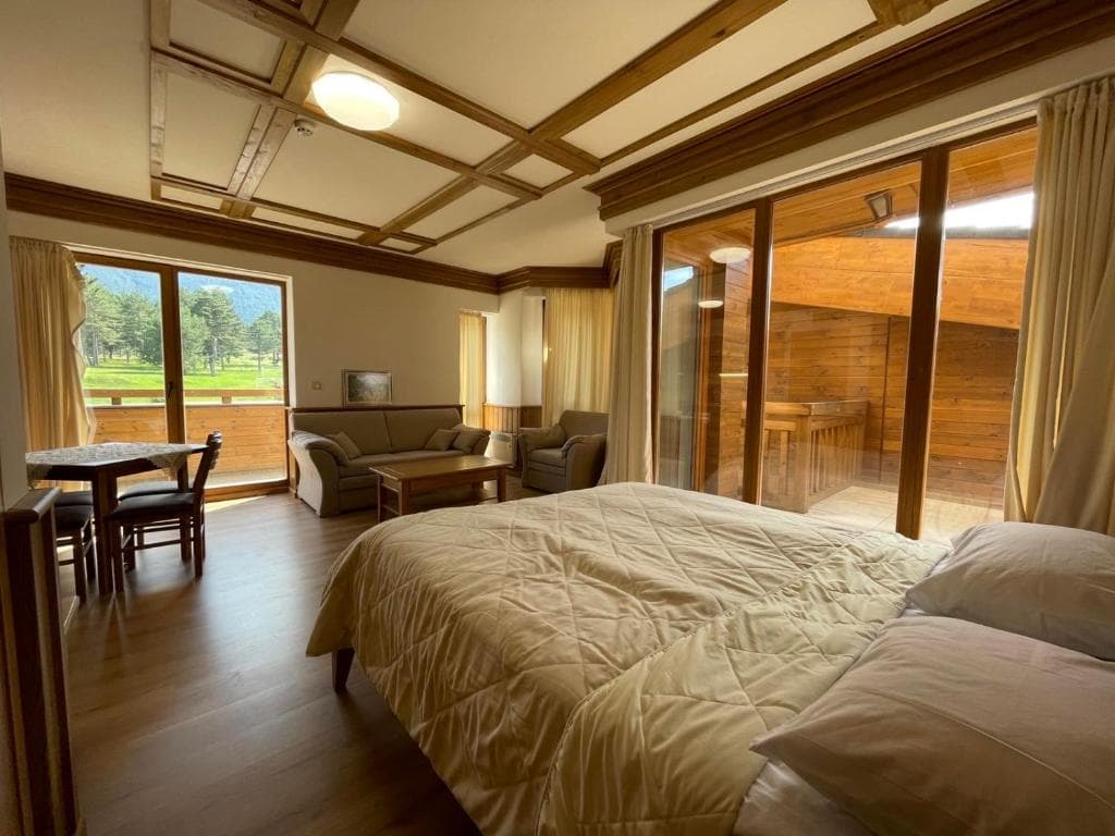 Double bed suite at the Pirin Golf Hotel & Spa