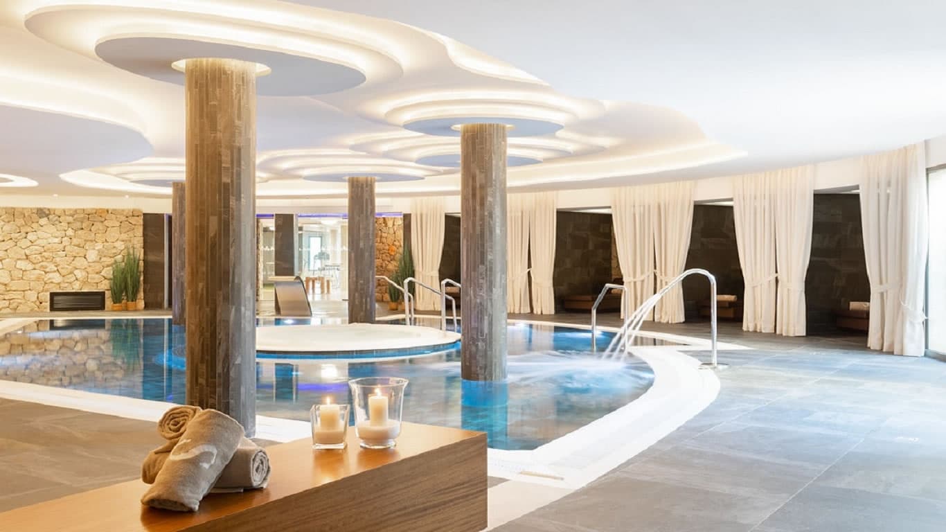 Indoor swimming pool at the Pure Salt Port Adriano