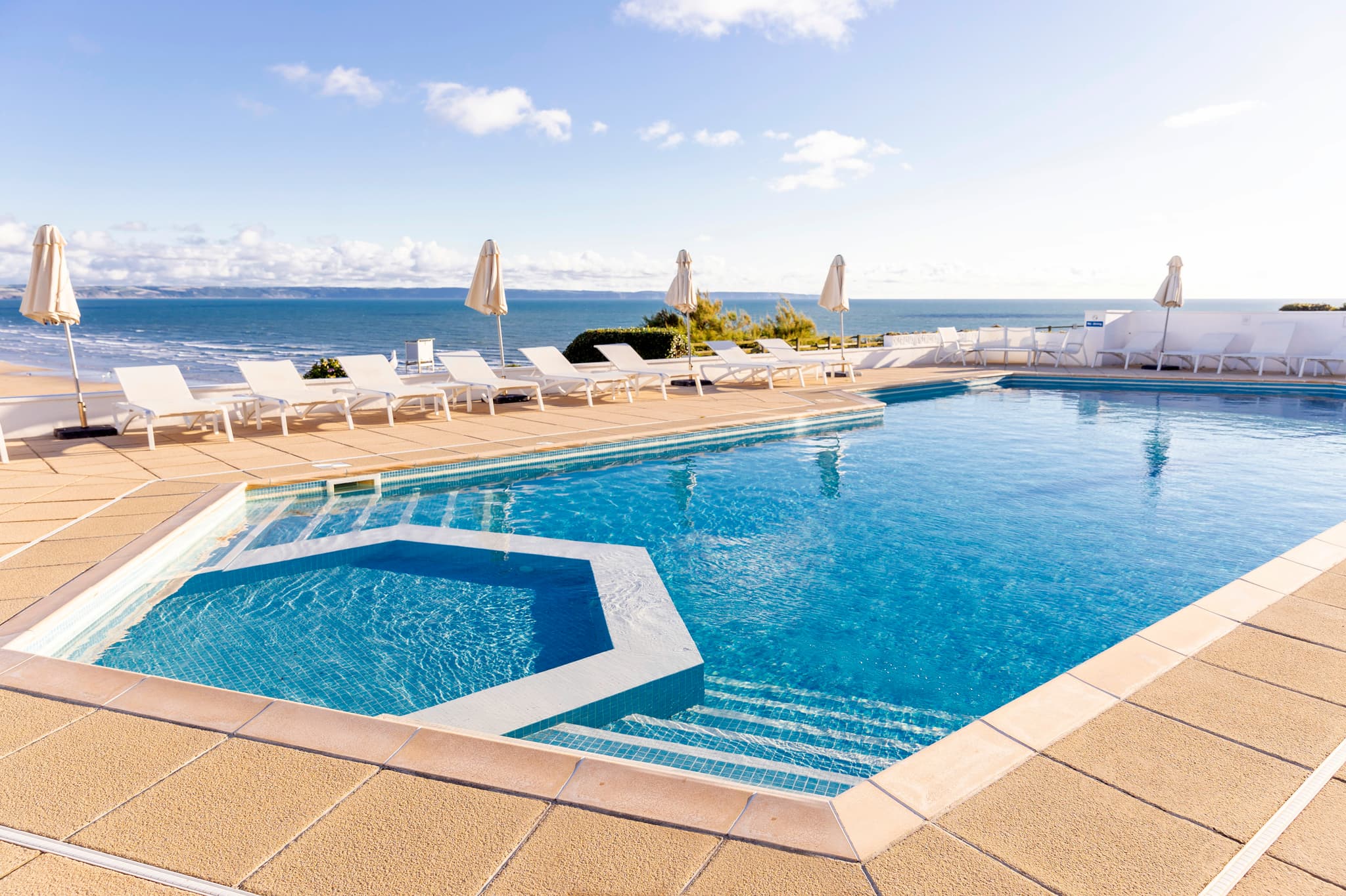 Outdoor swimming pool at the Saunton Sands Hotel