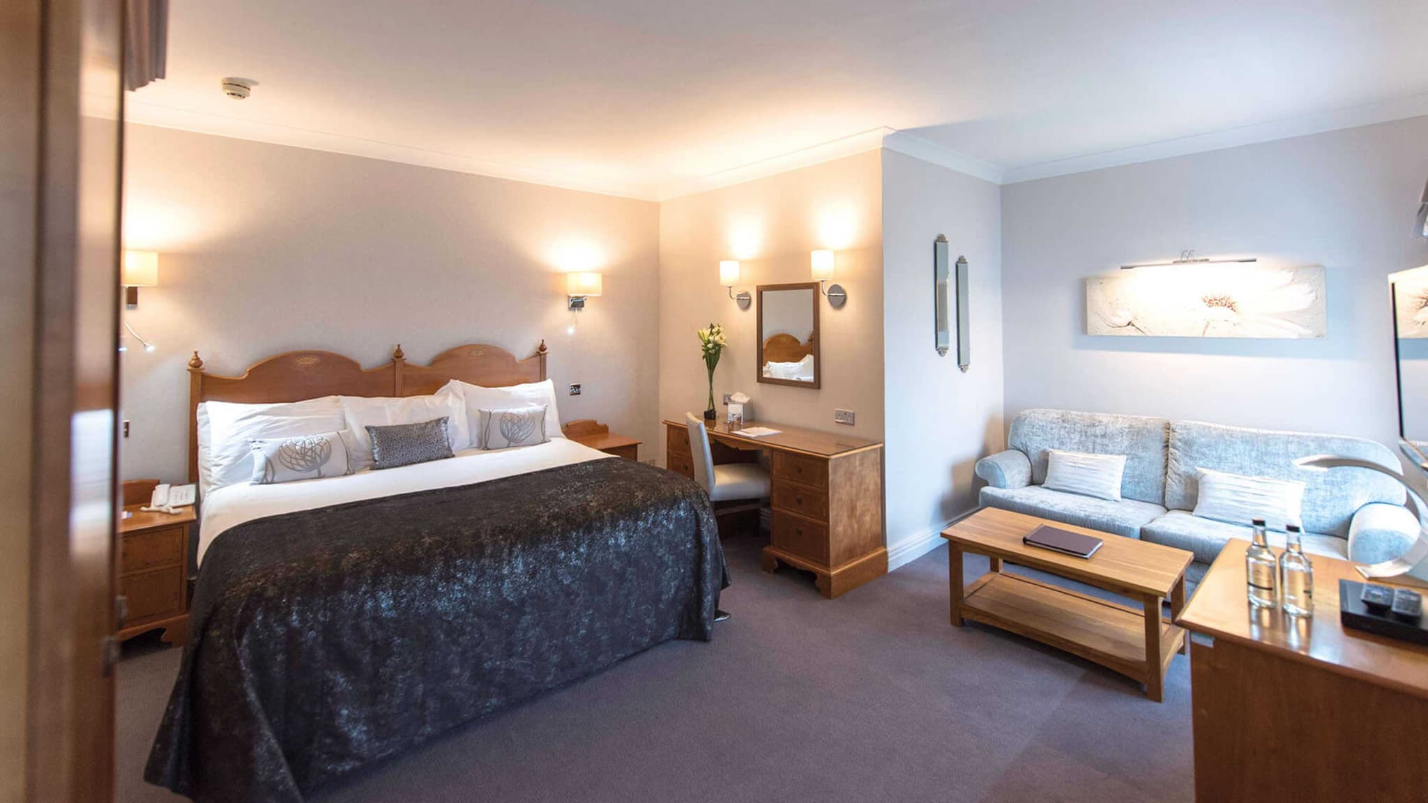 Double bed room at Saunton Sands Hotel