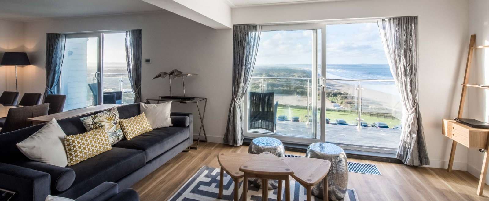 Living room as part of a villa at Saunton Sands Hotel