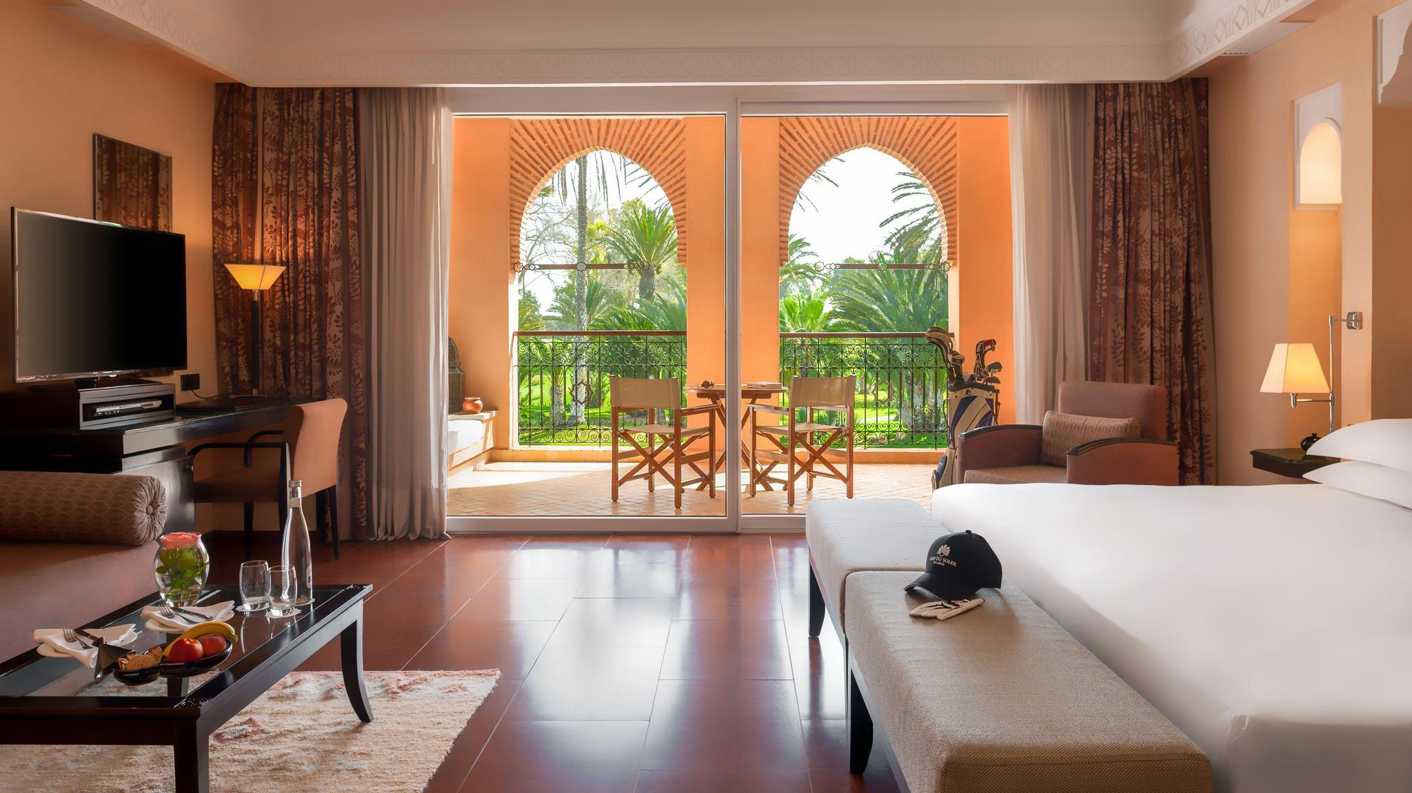 Double bed suite at the Tikida Golf Palace