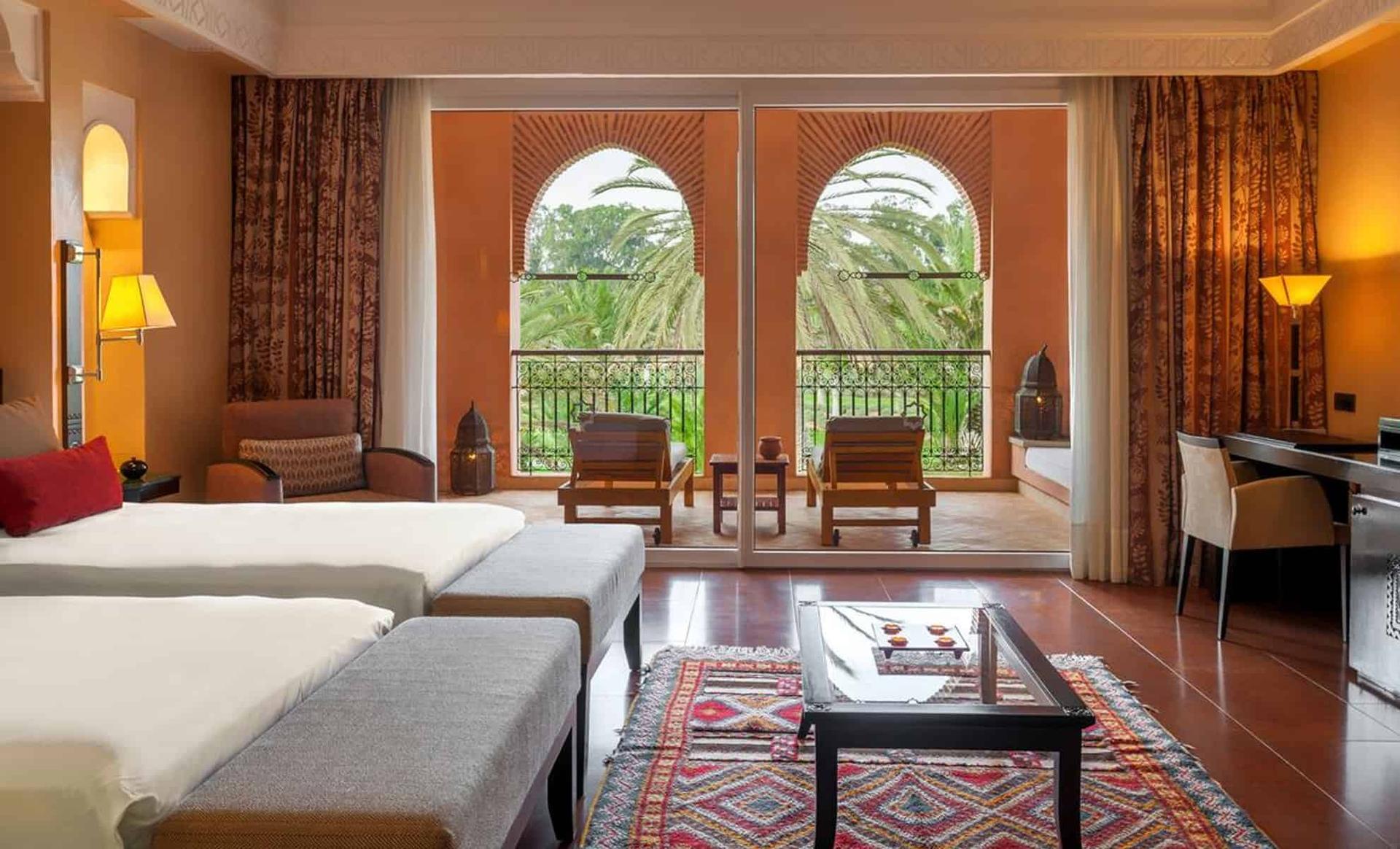 Twin bed room at the Tikida Golf Palace