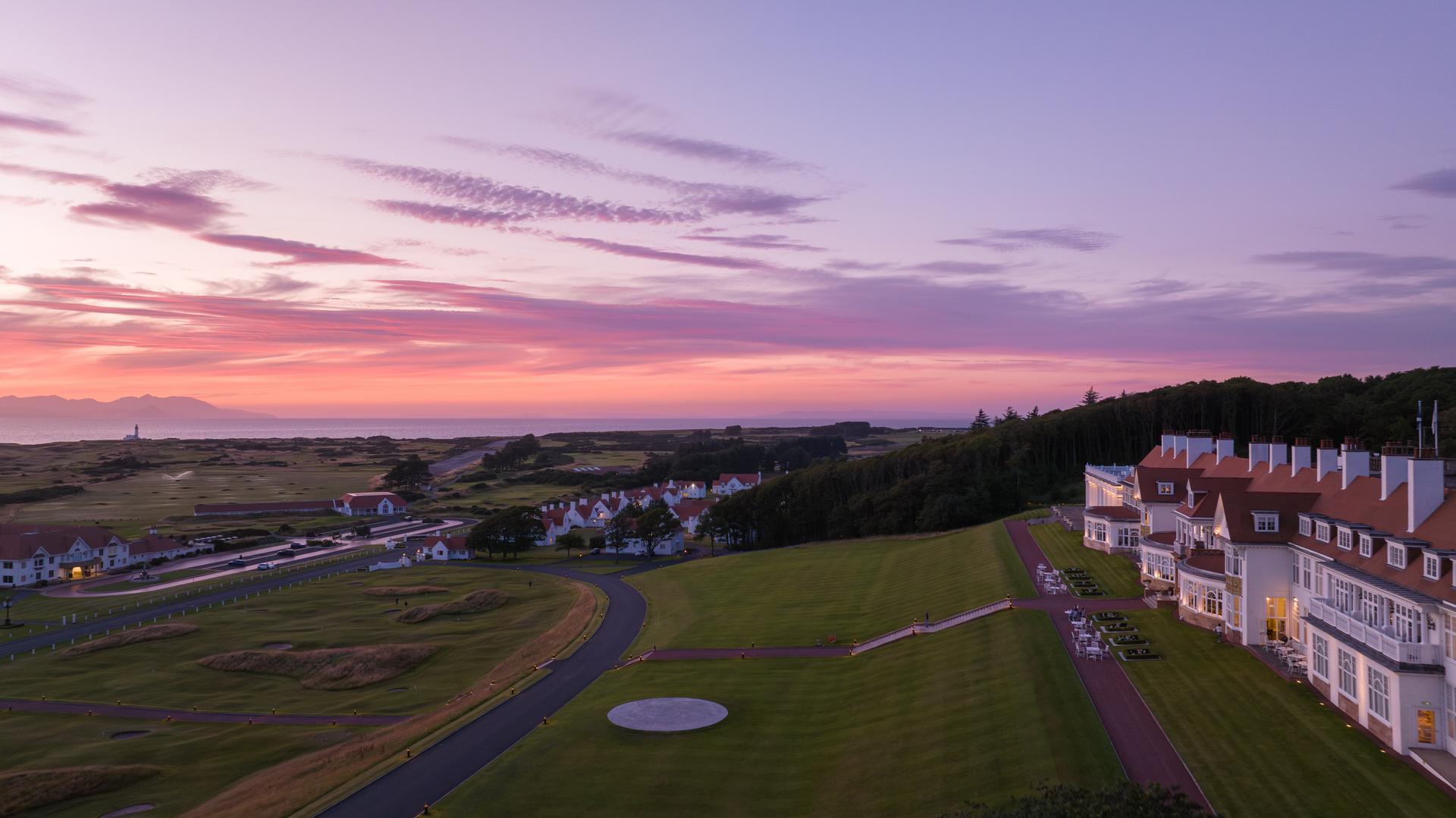 Overhead view of the Trump Turnberry Resort