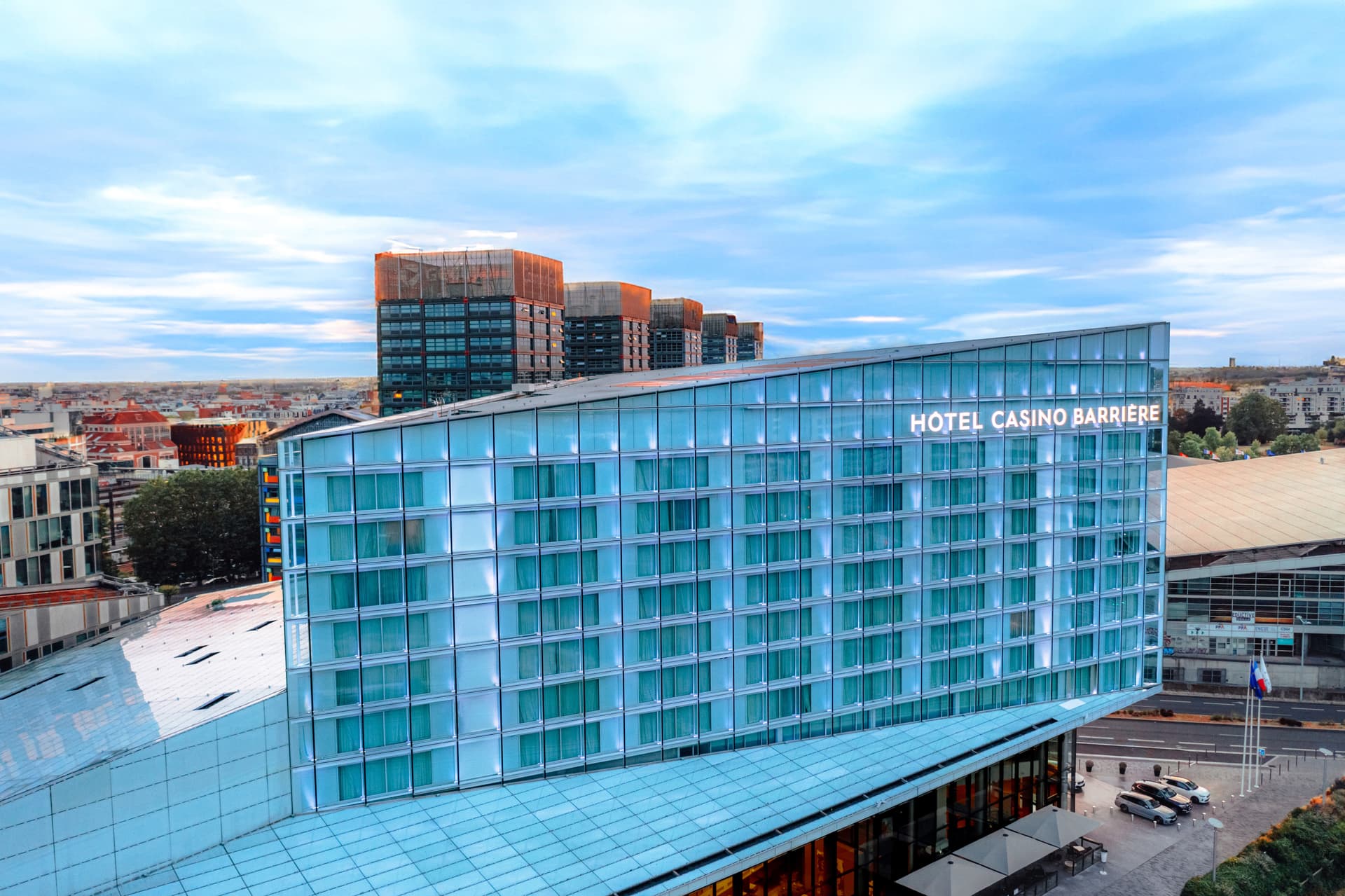 Panoramic view of the Hotel Barrière Lille building