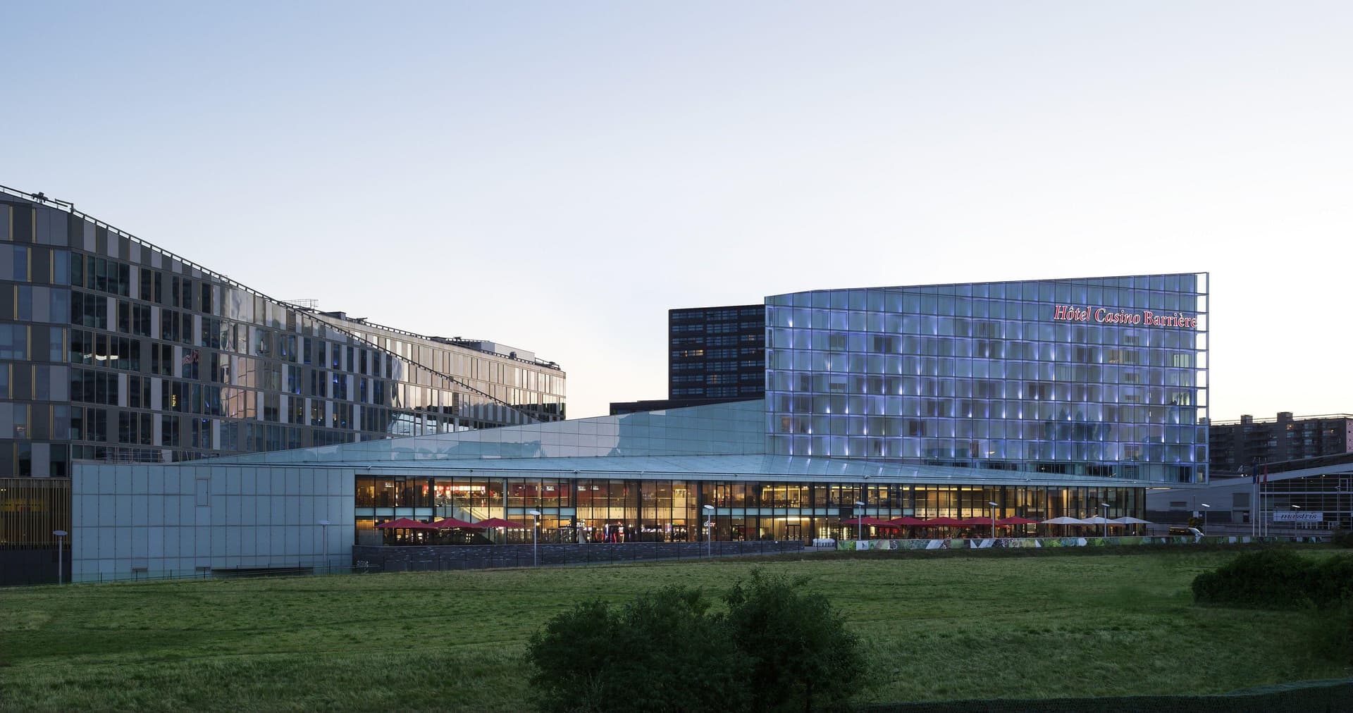 Panoramic view of the Hotel Barrière Lille building