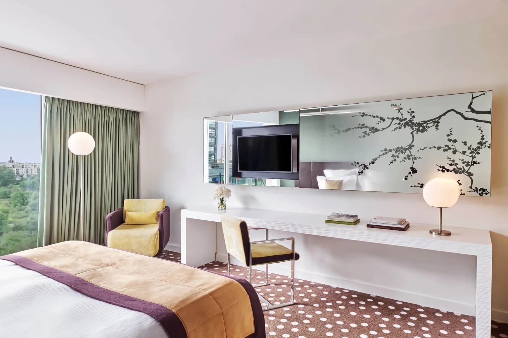Double bed suite at the Hotel Barrière Lille
