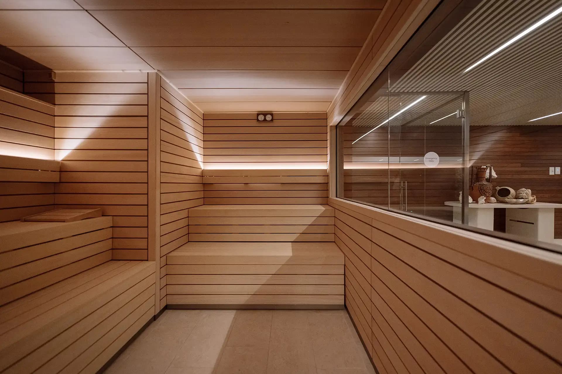 Sauna as part of the spa facilities at Hotel Emporda Golf