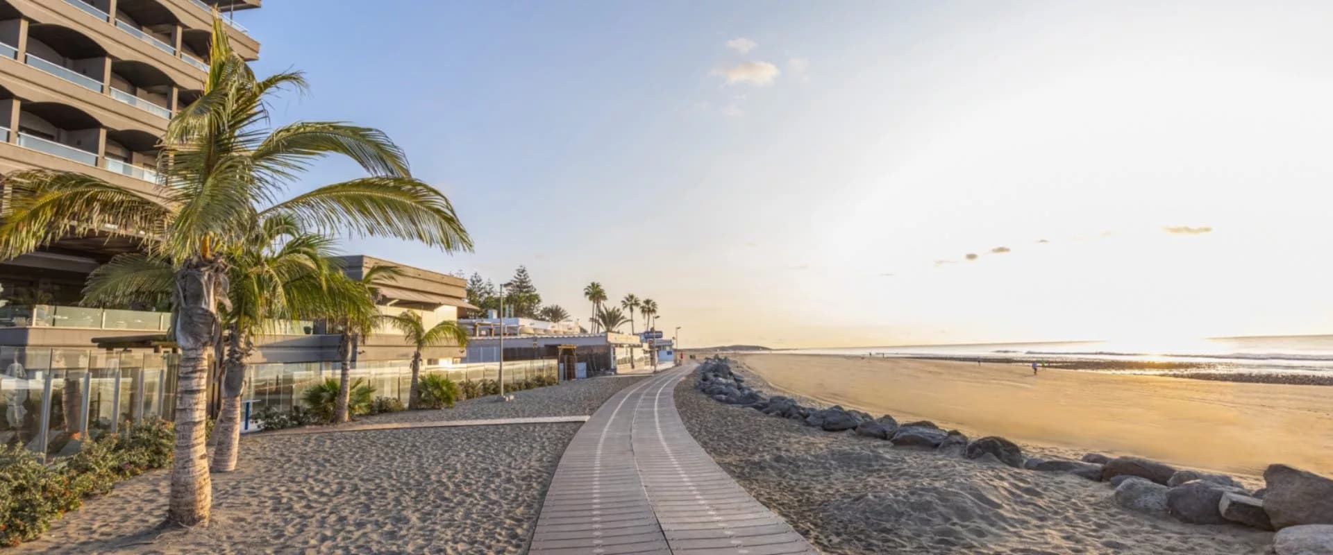 Beach area outside the hotel