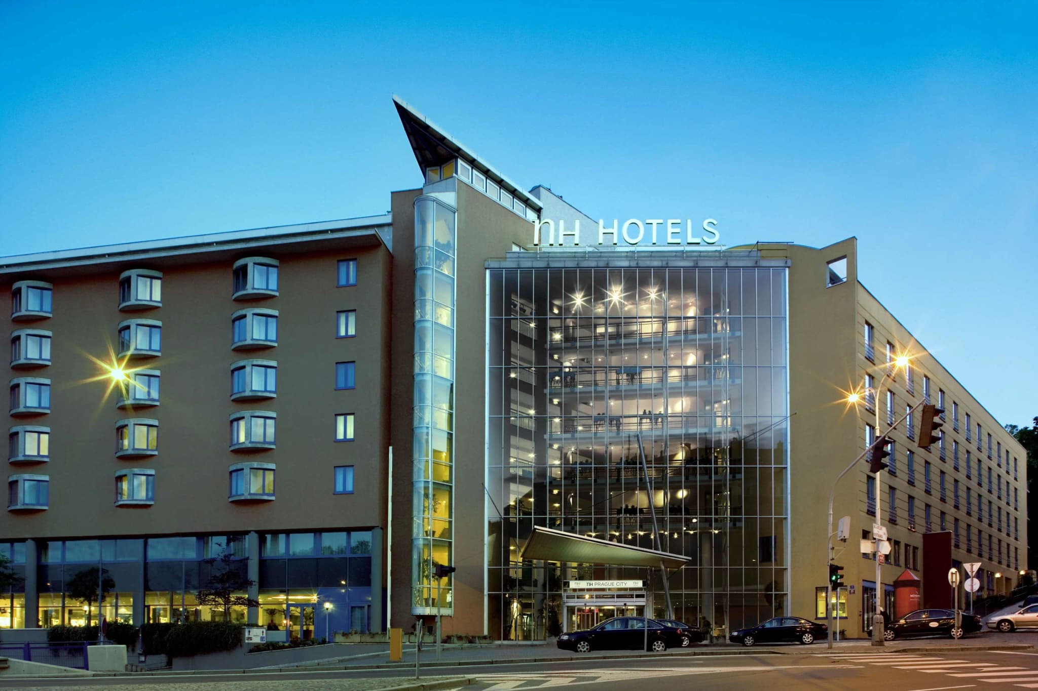 Panoramic view of the Hotel NH Prague City building