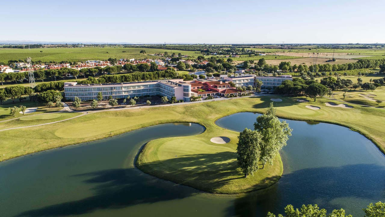 Overhead view of the Montado Hotel & Golf Resort