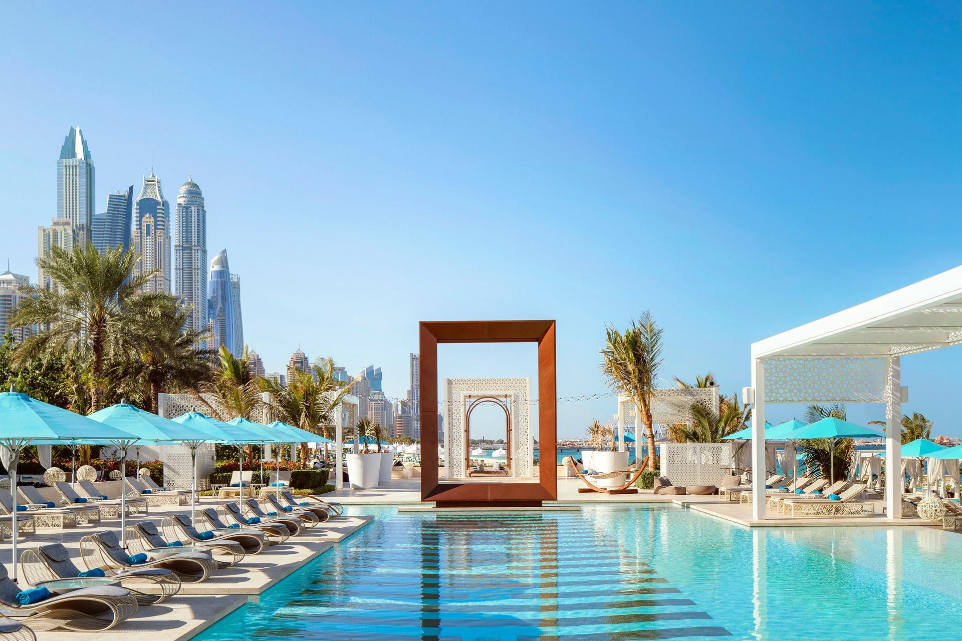 Outdoor swimming pool at One&Only Royal Mirage