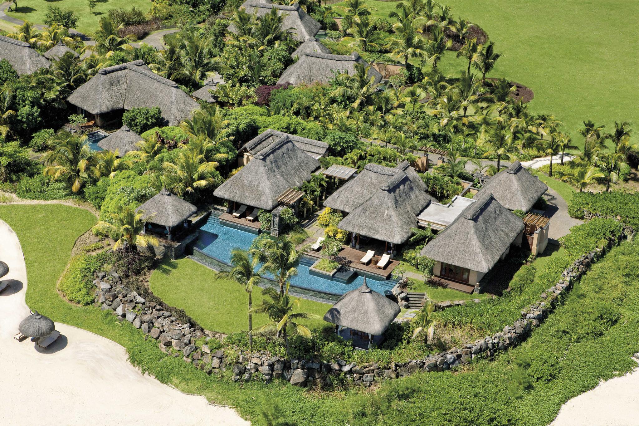 Aerial view of Shanti Maurice Resort & Spa