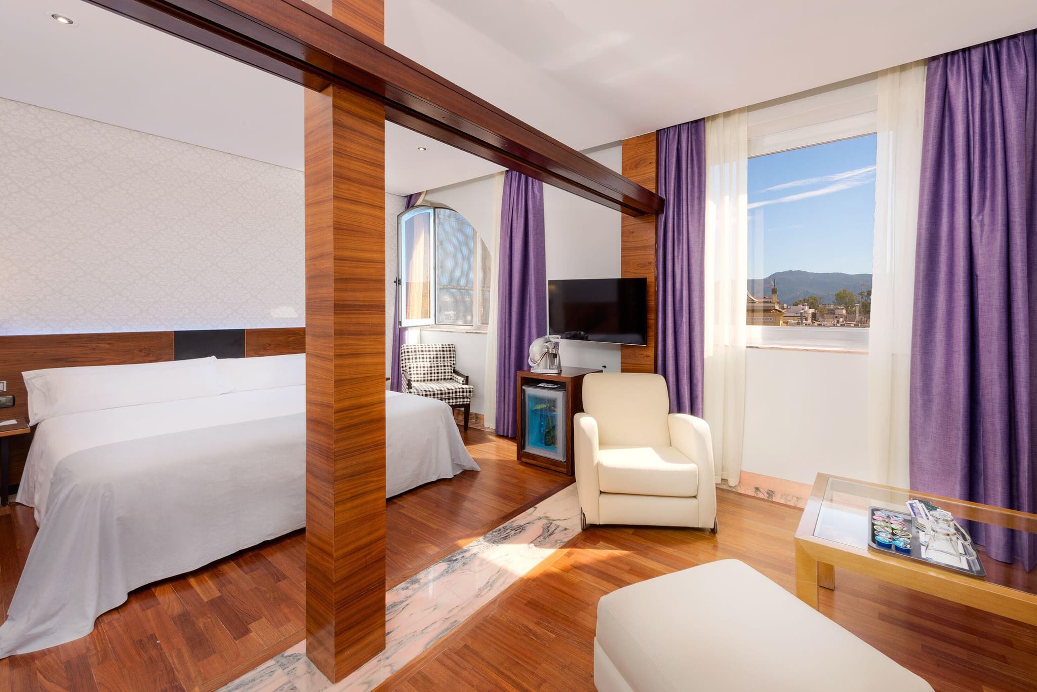 Spacious double bed suite at Tryp Rincon de Pepe Hotel