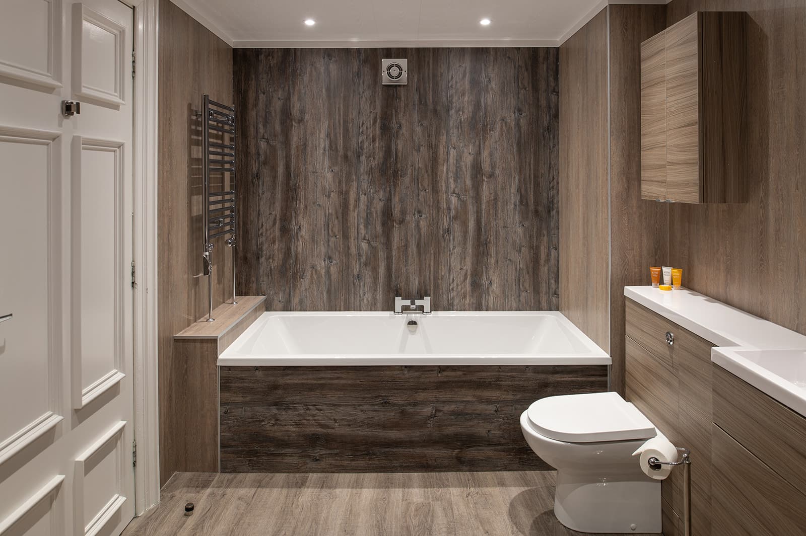 Luxurious bathroom as part of a suite at Fairfield House Hotel