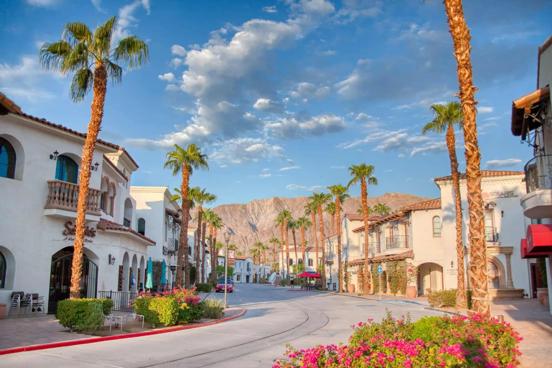 Surrounding restaurants and shops at La Quinta Resort & Club