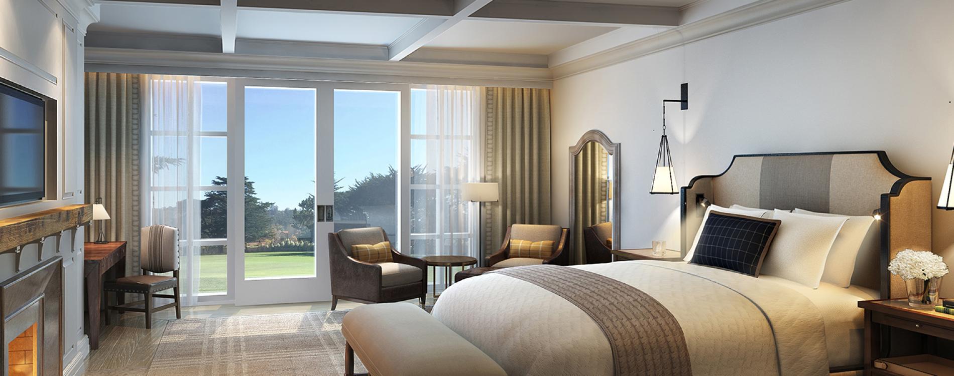 Double bed suites at the Pebble Beach Resorts