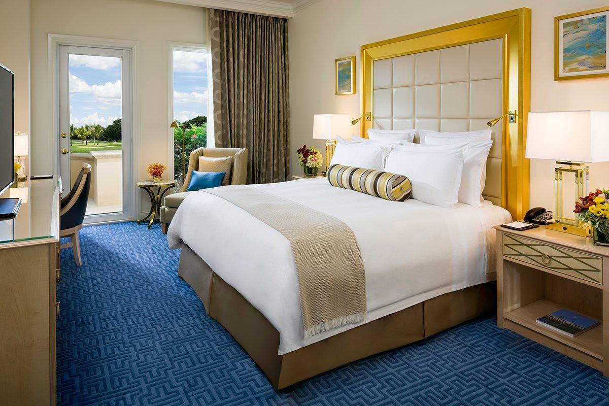 Double bed room at the Trump Doral resort