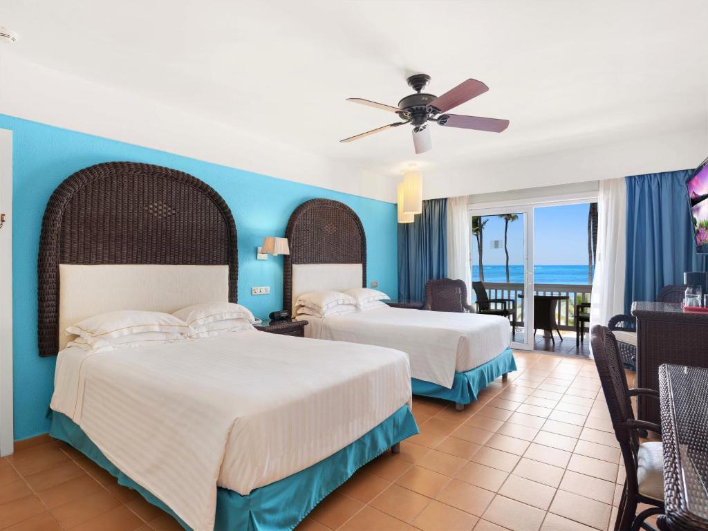 Twin bed room at the Barcelo Bavaro Beach