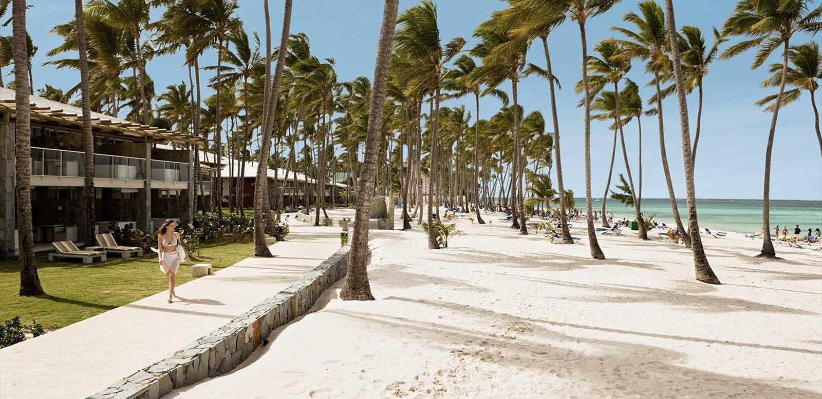 Private sand beach at the Barcelo Bavaro Beach