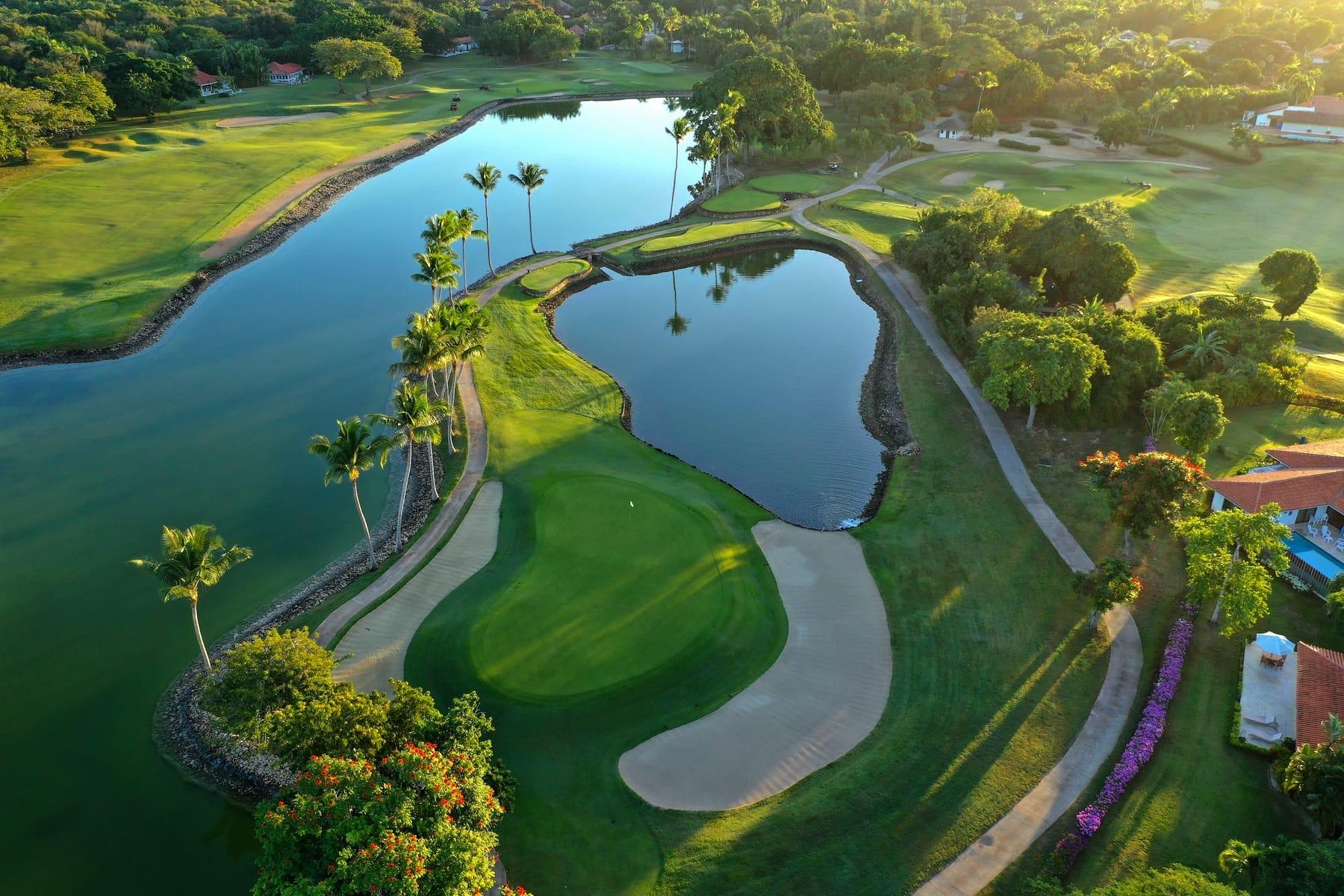 Aerial view of the Casa de Campo golf course