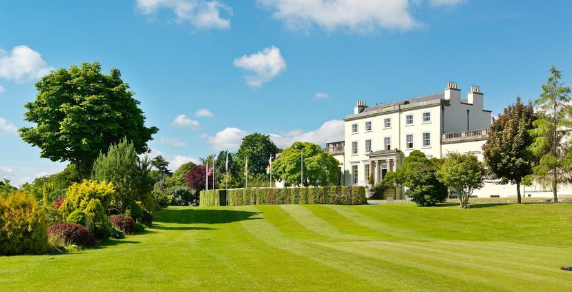 Panoramic view of the Druids Glen Hotel & Golf Resort