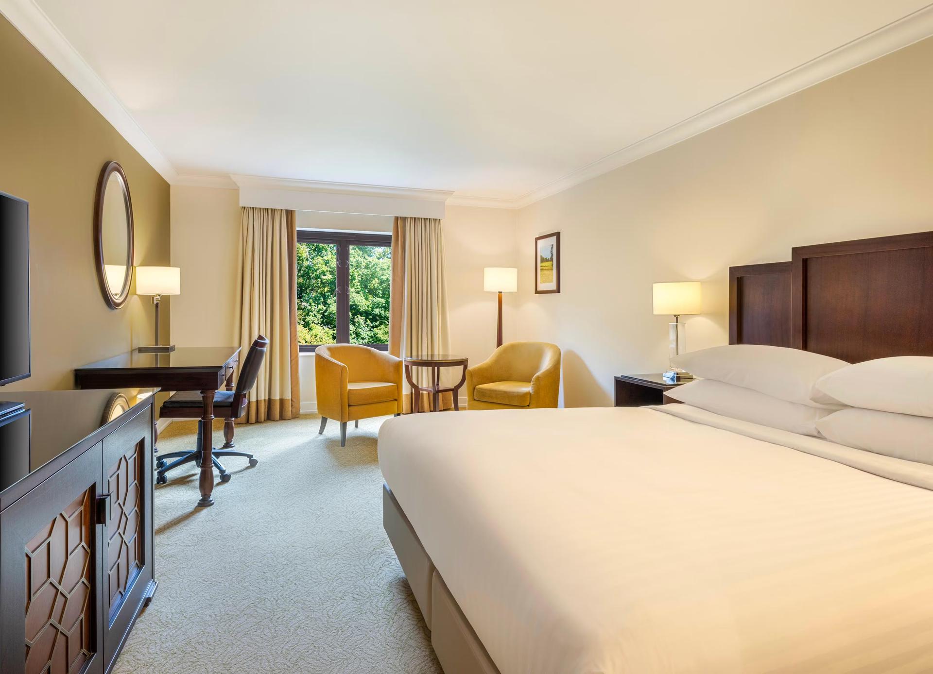 Double bed room at the Forest of Arden Hotel