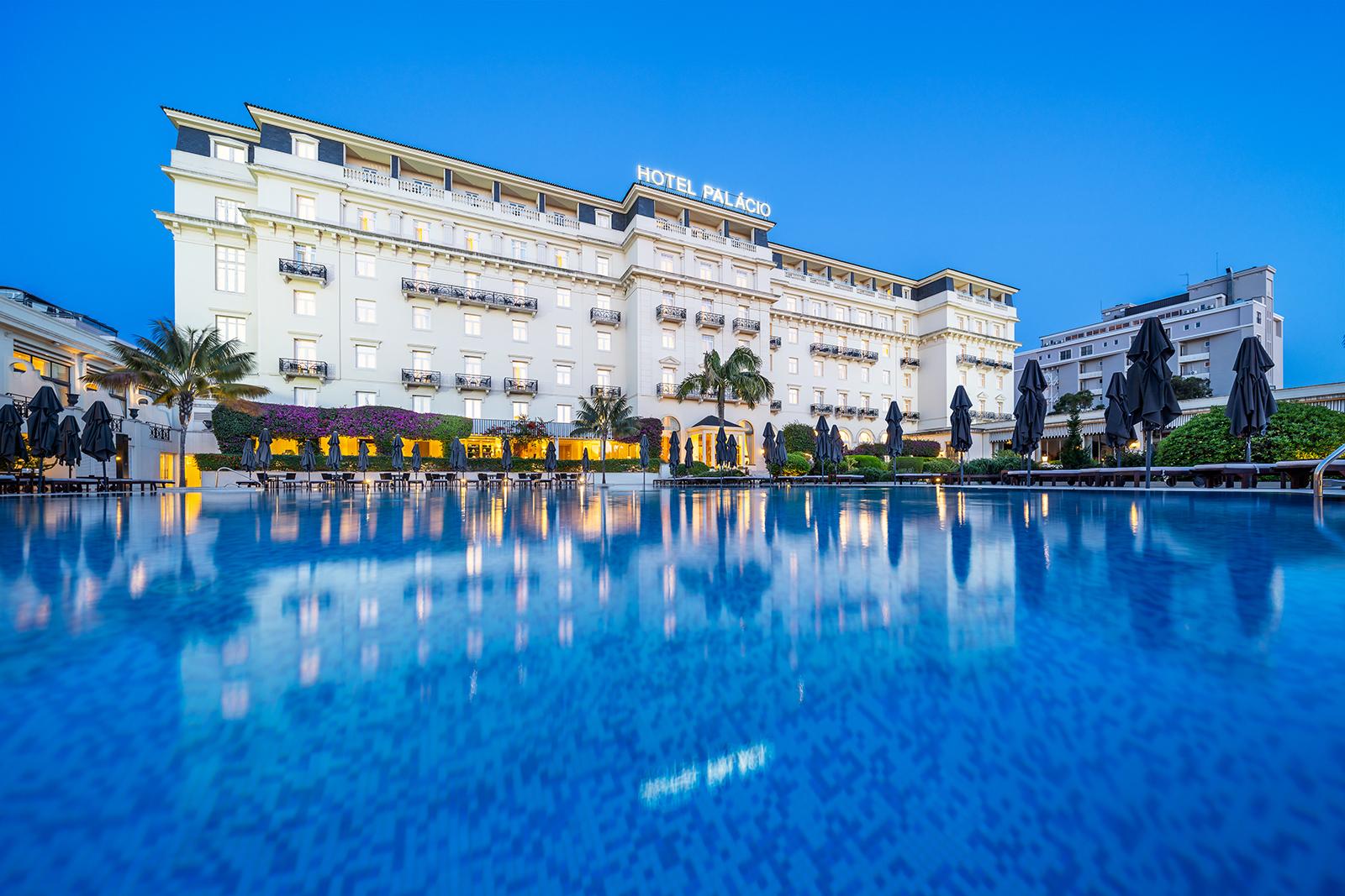 Panoramic view of the Palacio Estoril Golf & Spa Hotel