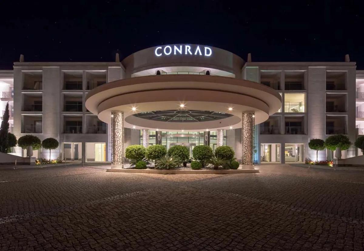 Front entrance to the Conrad Algarve hotel