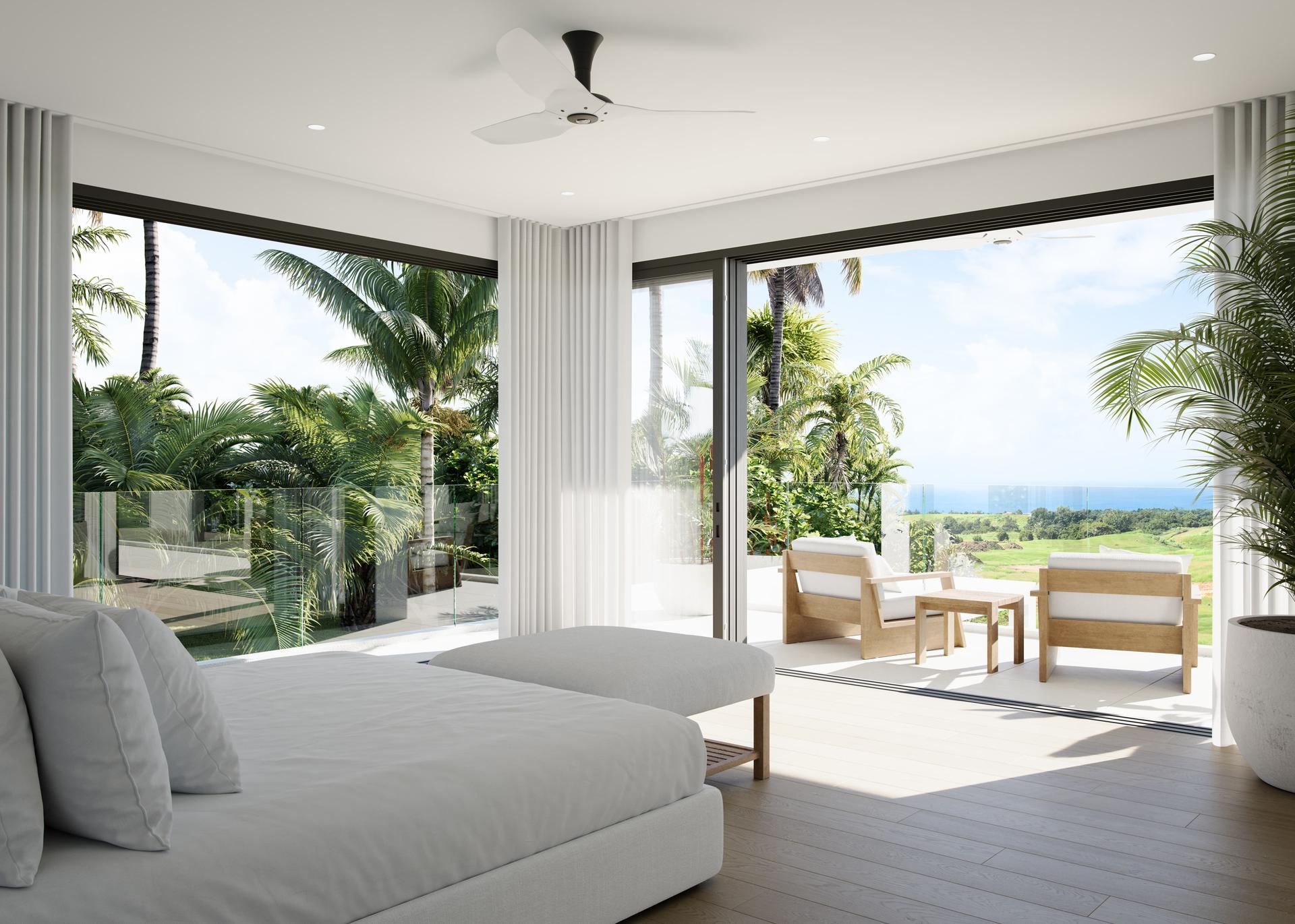 A villa at Apes Hill with a patio space that has sea views