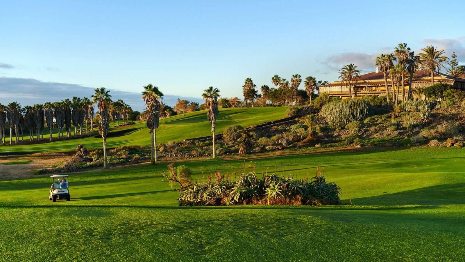 Panoramic view of the neighbouring golf course at Barcelo Tenerife