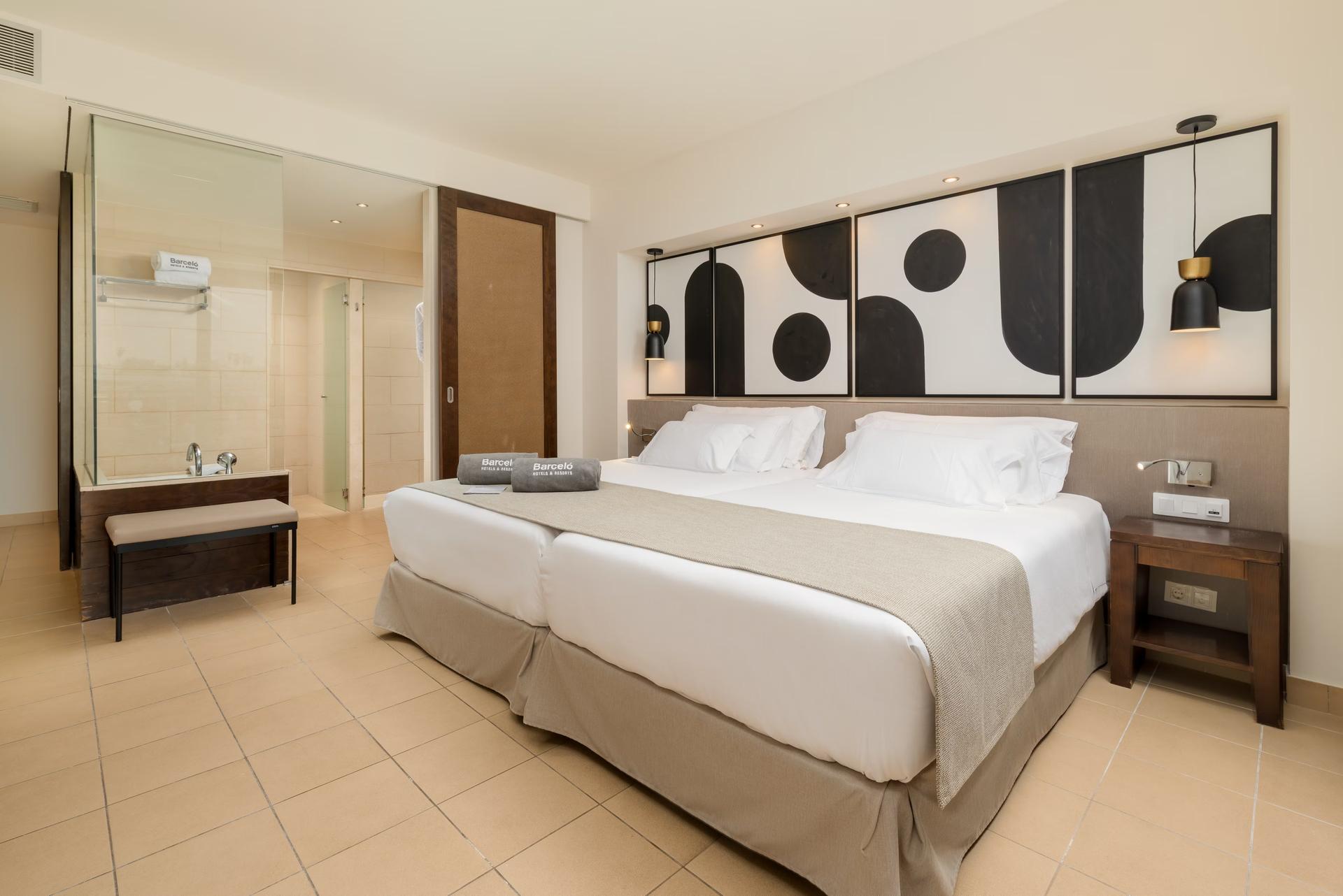 Double bed suite at the Barcelo Tenerife