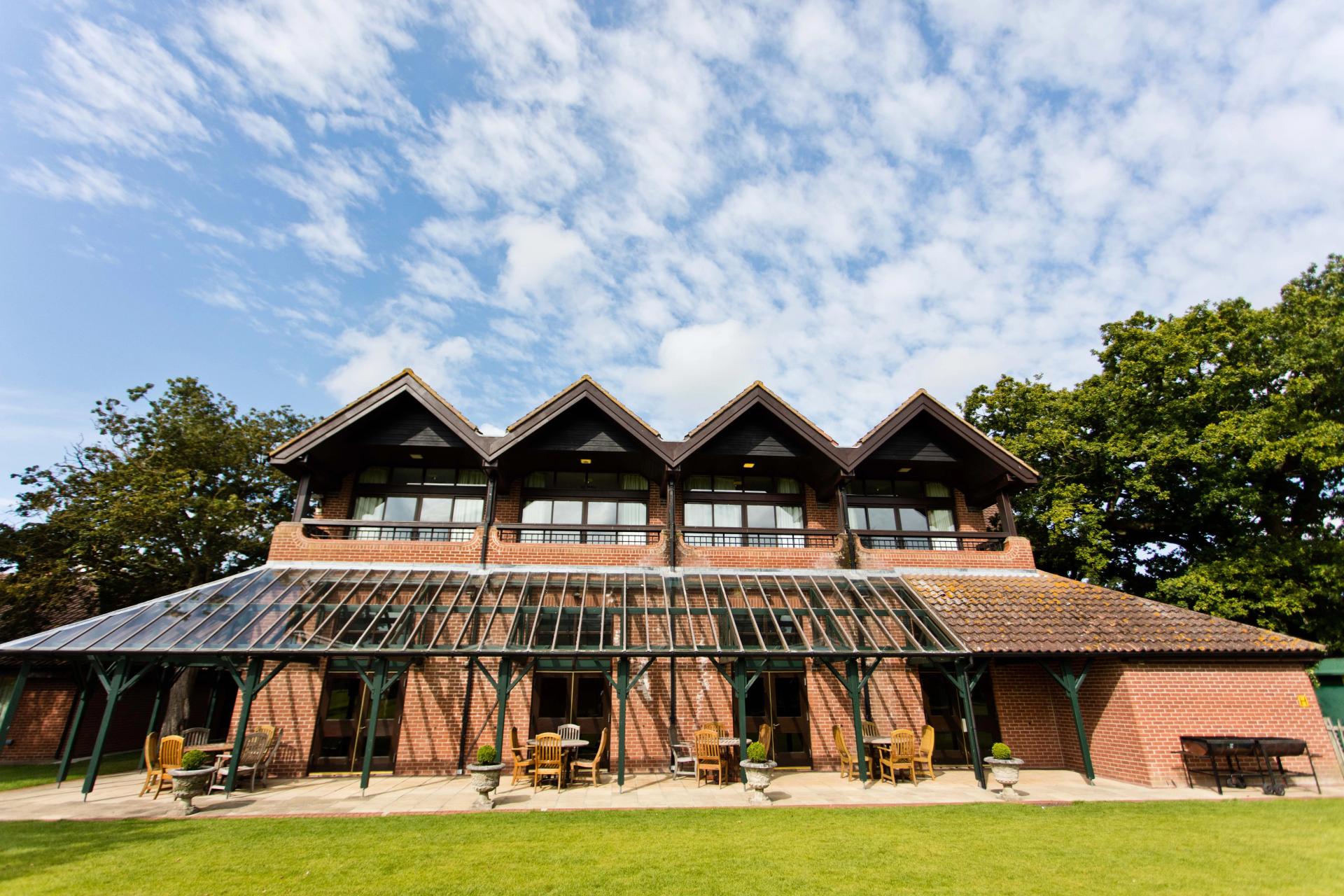 Panoramic view of the Barnham Broom building
