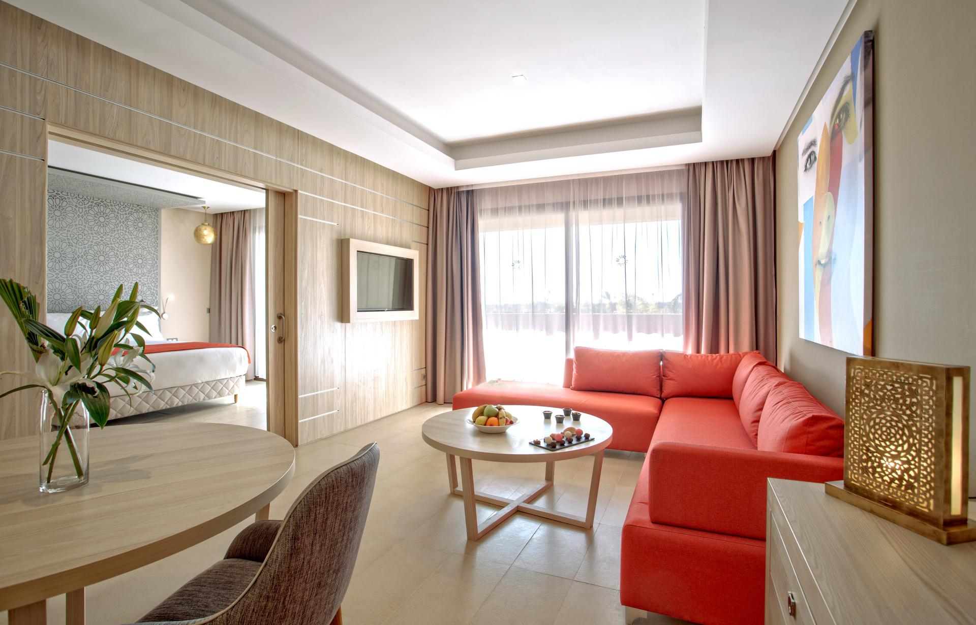 Living room as part of a suite at the Be Live Collection