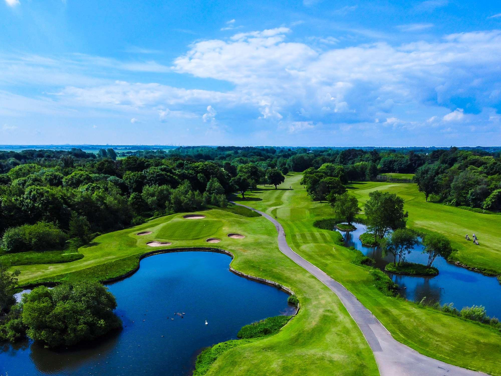 Overhead view of the Formby Hall Golf Resort & Spa