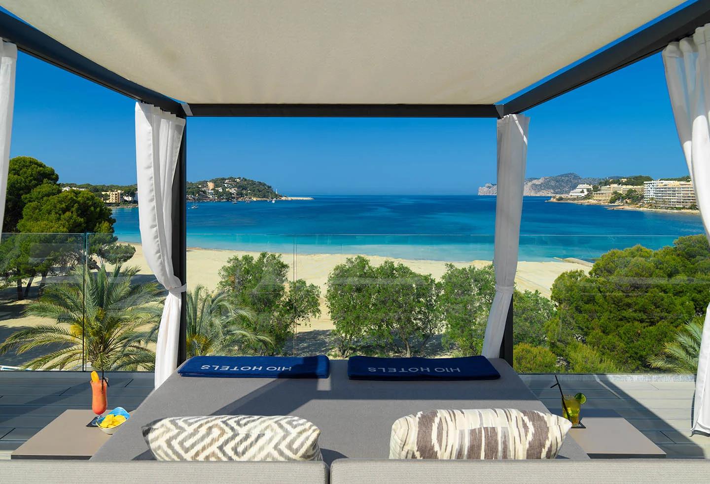 View from the outdoor sunbed at H10 Casa Del Mar